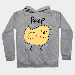 Scruffy Yellow Chick Hoodie